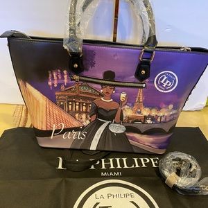 COPY - La Philipe Miami Bag Paris Rhinestone Artist LP Travel Purse